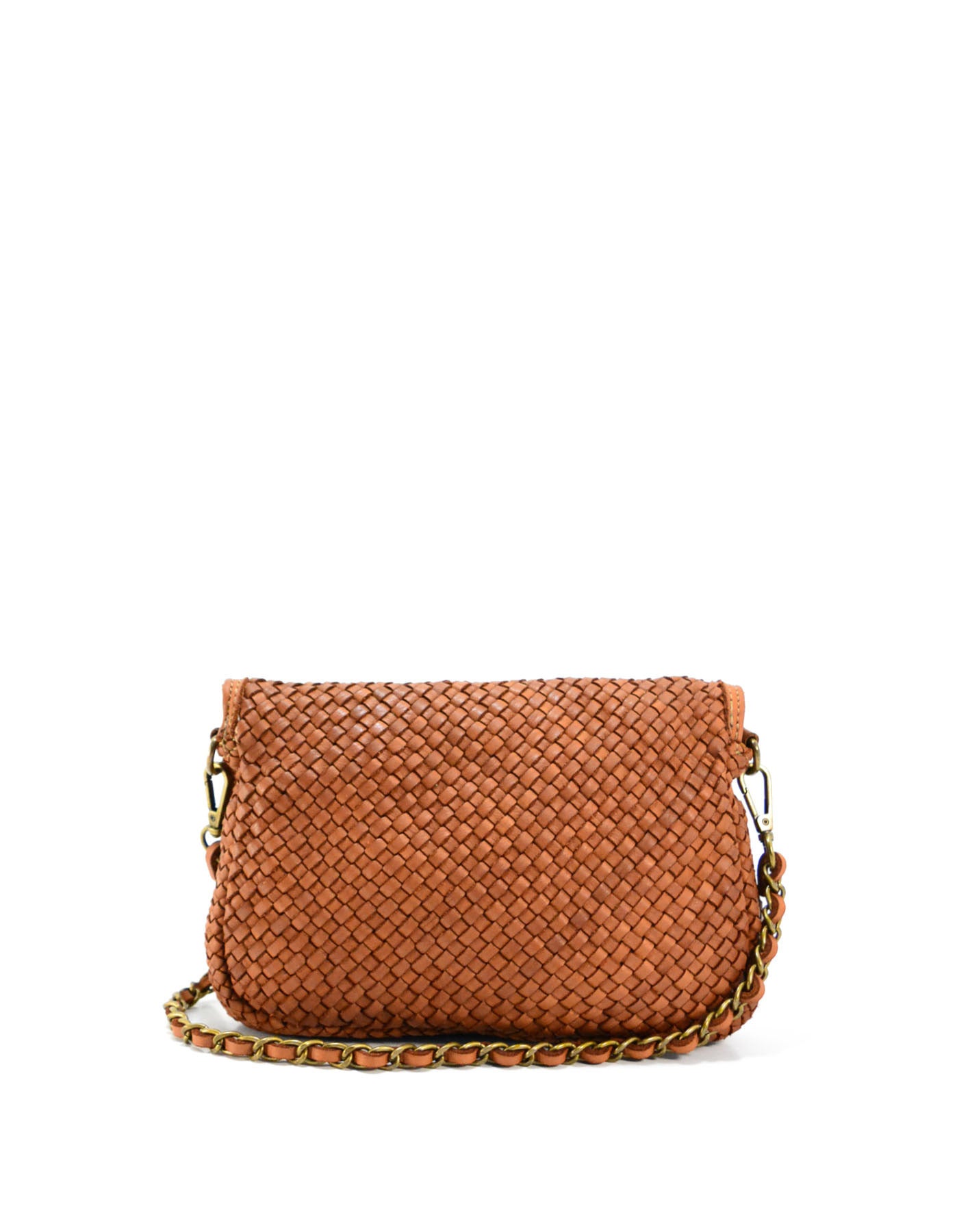 Vintage Woven Leather Shoulder Bag