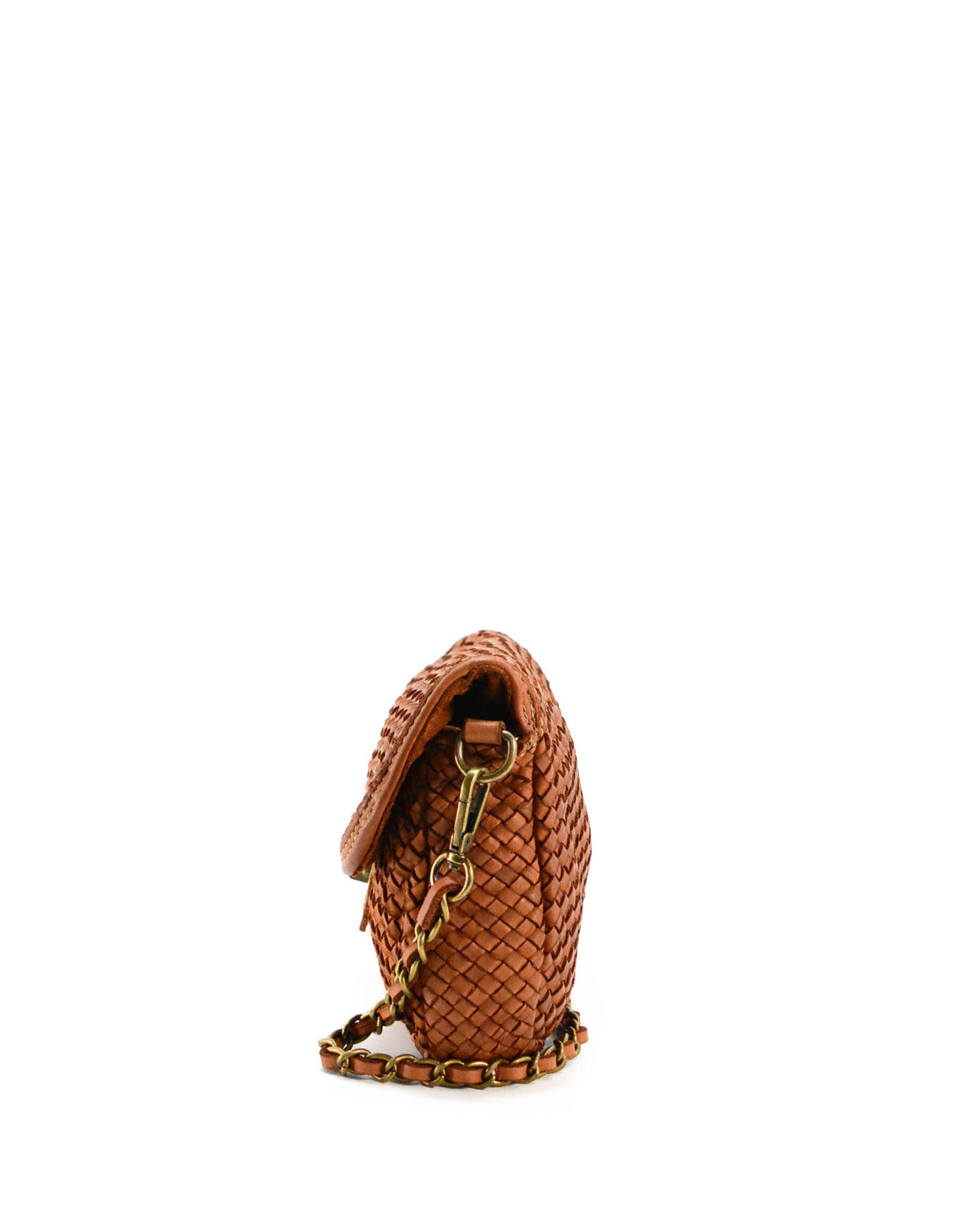 Vintage Woven Leather Shoulder Bag