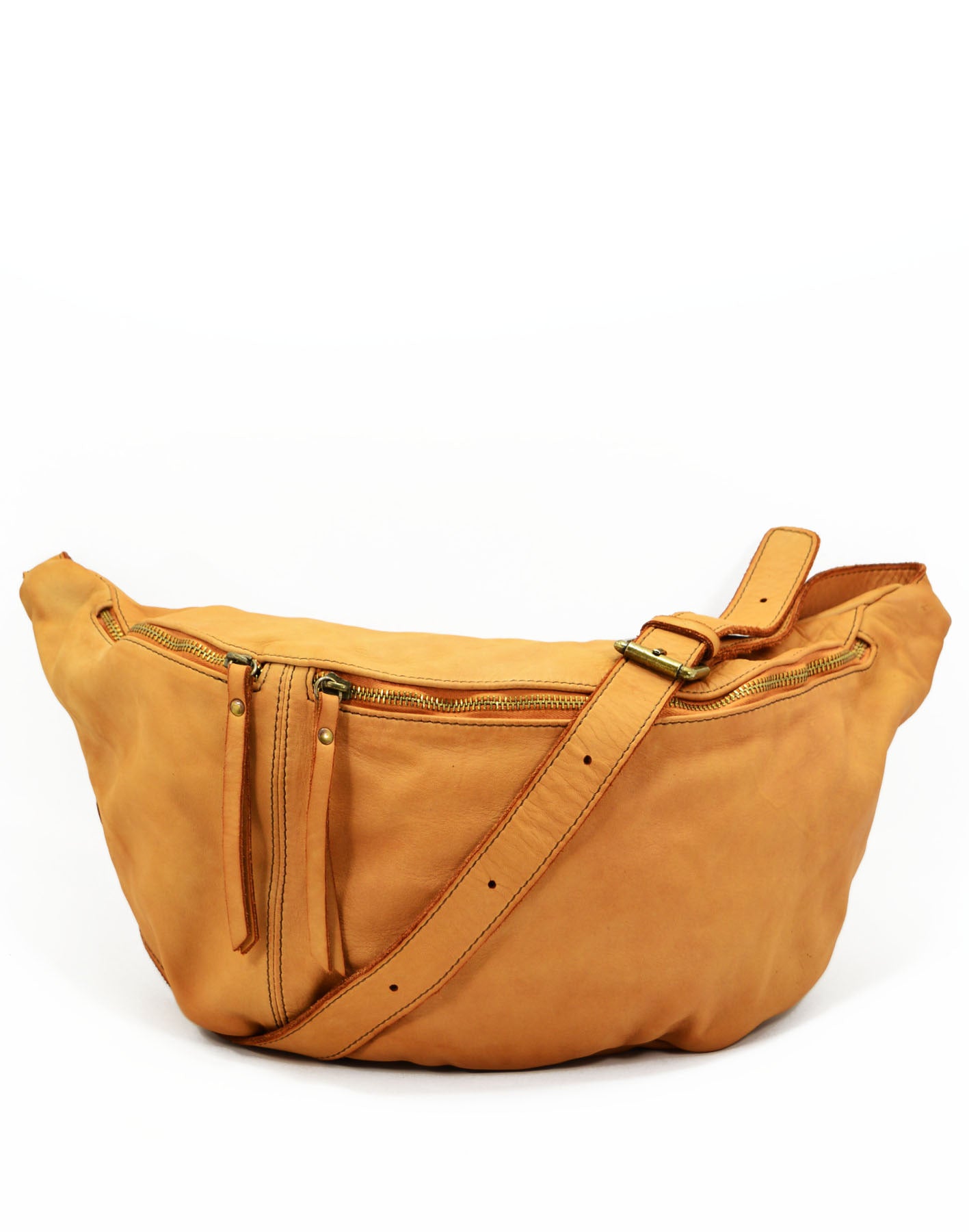 Luxuriously Soft Italian Leather Large Crossbody Sling Bag