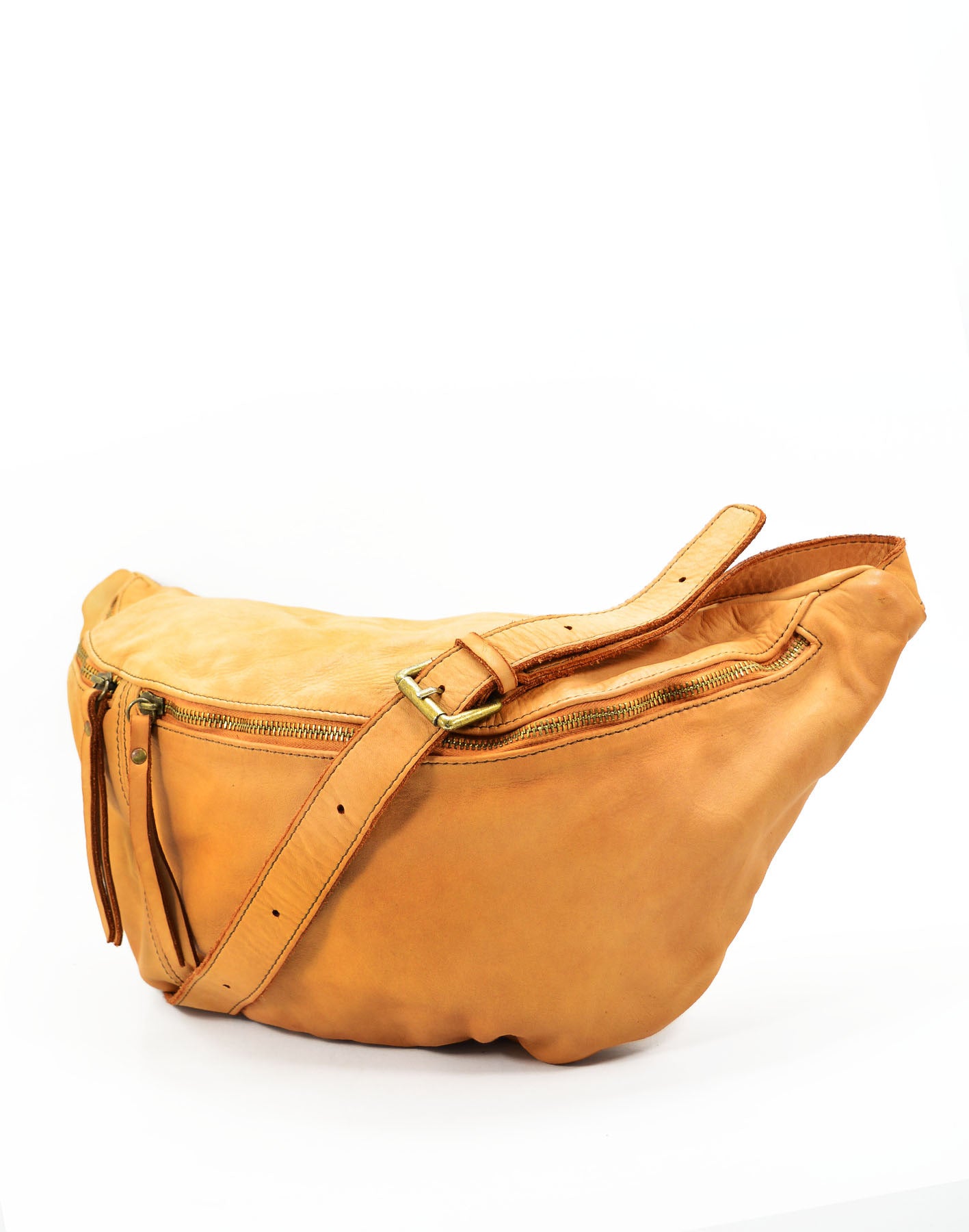 Luxuriously Soft Italian Leather Large Crossbody Sling Bag